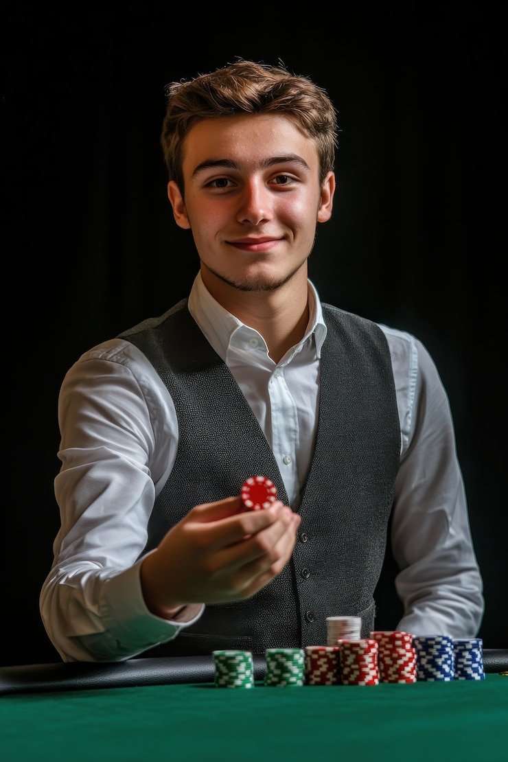 French Roulette dealer during live spin at bandit4d login studio